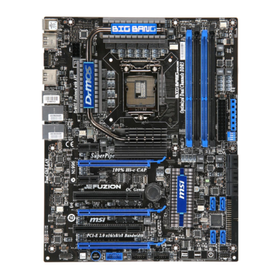 MSI FUZION Series Manual