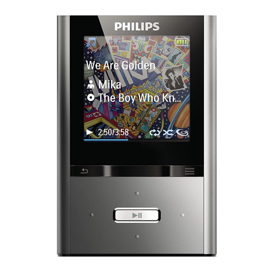 Philips SA2VBE08SC/17B User Manual
