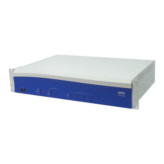 ADTRAN ATLAS 550 Configuration Manual