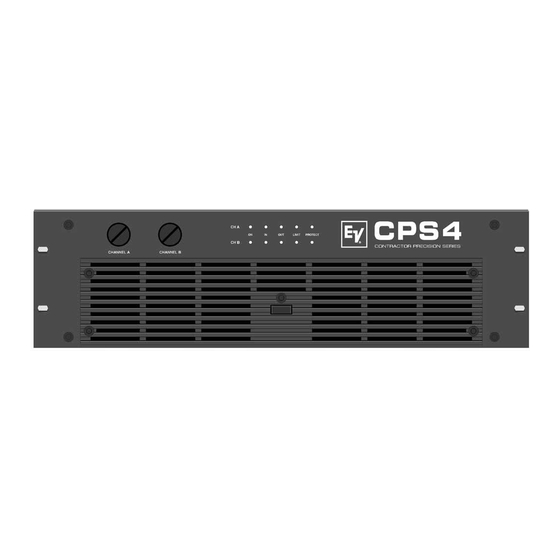 Electro-Voice CPS 3 Manuals