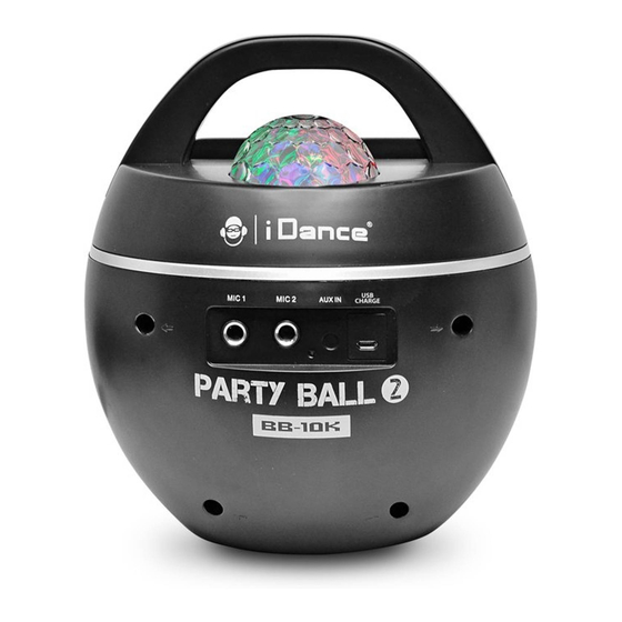 iDance PARTY BALL 2 User Manual