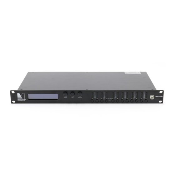 Marani Pro Audio DPA480P Processor Manuals