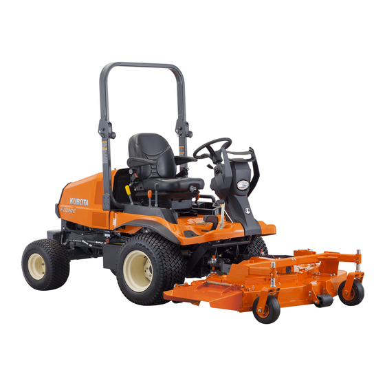 Kubota F3890 Operator's Manual