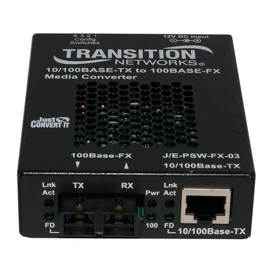 Transition Networks E-PSW-FX-03(LH) User Manual
