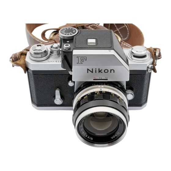 Nikon F Photomic-T Instructions Manual