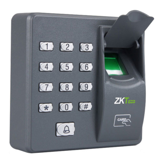ZKTeco X6 Configuration Manual