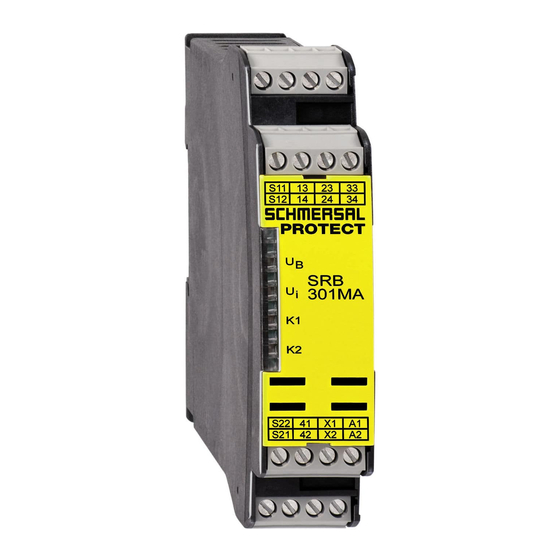 schmersal SRB 301MA Operating Instructions Manual