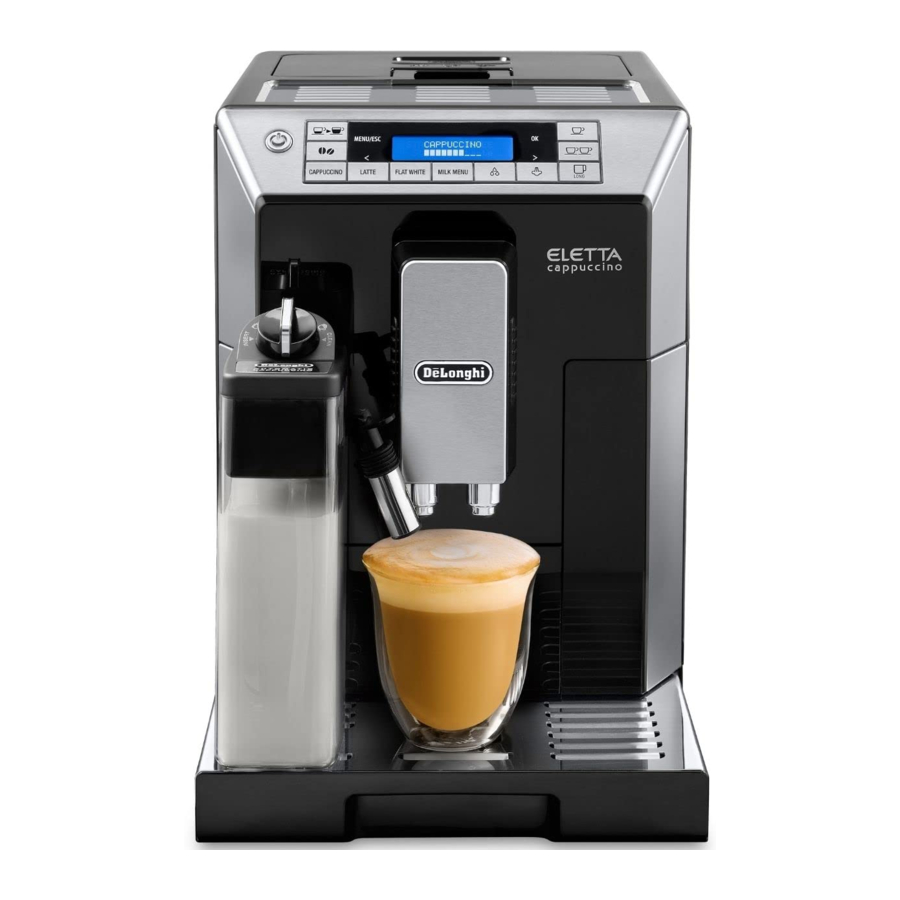 DeLonghi Eletta Automatic, ECAM45.76X - Espresso Machine, Cappuccino Maker Manual