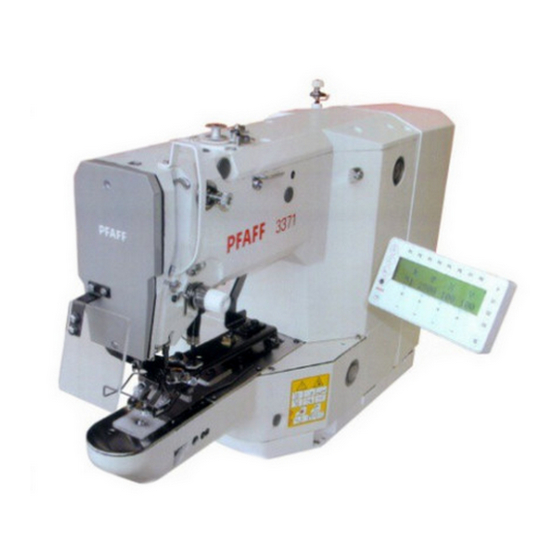 Pfaff 3371-10 SERIES Adjustment Manual
