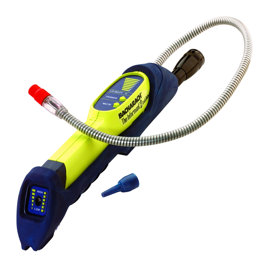 Bacharach The Informant Dual Purpose Leak Detector Specifications