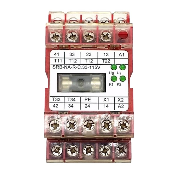 schmersal SRB NA-R-C.33 Operating Instructions Manual