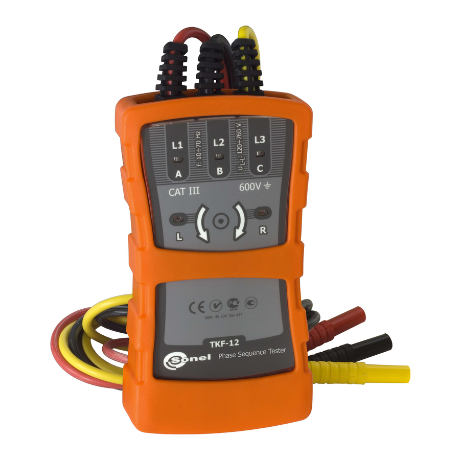 Sonel TKF-12 Operating Manual