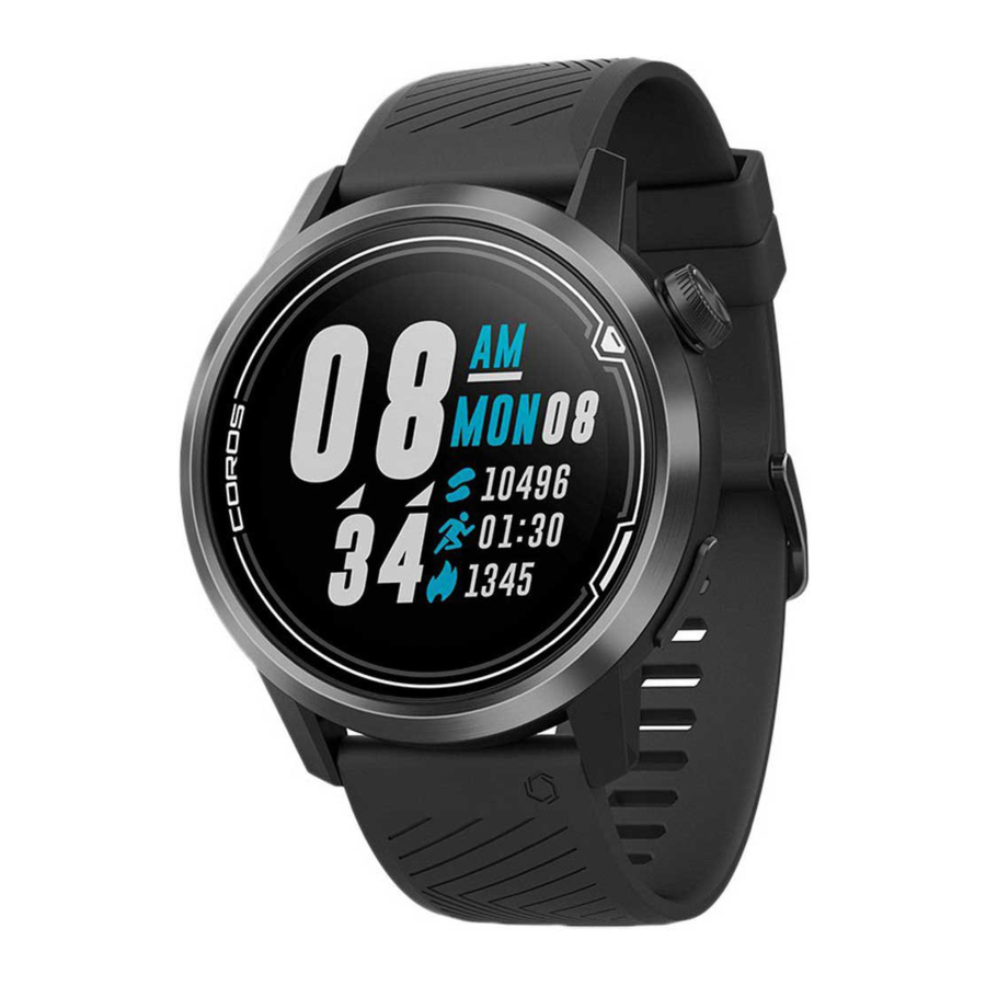 Coros APEX Quick Start Manual