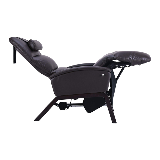 SVAGO ZG-Recliner SV-200 Use And Care Manual