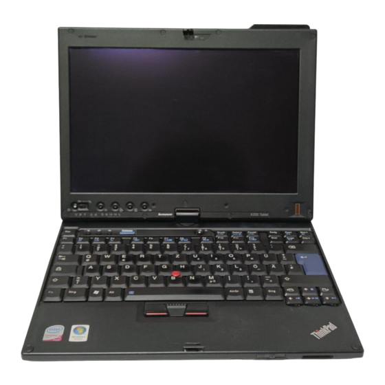 Lenovo ThinkPad ThinkVantage X200 Manual