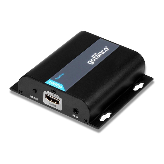 User Manuals: gofanco HDbitTv2 HDMI Extender