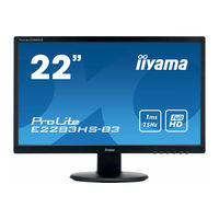 Iiyama ProLite E2283HS-B3 User Manual