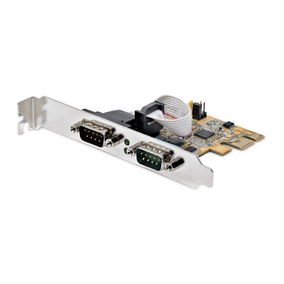 StarTech.com 21050-PC-SERIAL-CARD Quick Start Manual