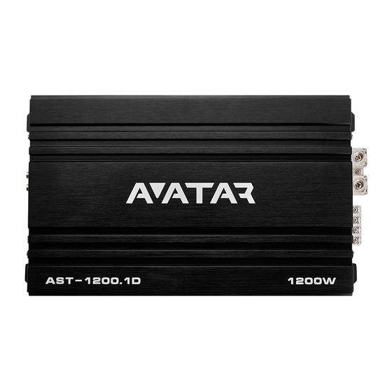 Avatar STORM AST-1200.1D Owner's Manual
