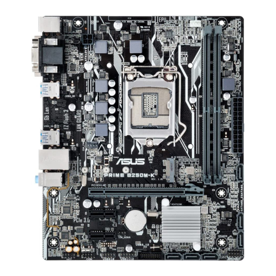 Asus PRIME B250M-K Quick Start Manual