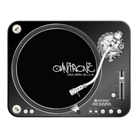 Omnitronic DD-5220L User Manual