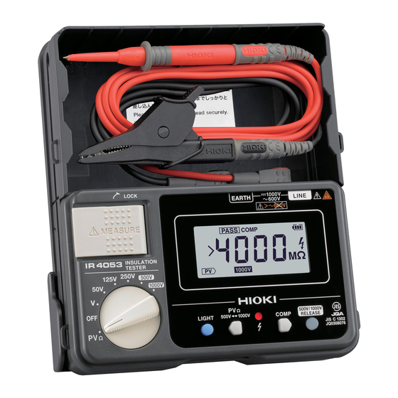 Hioki IR4053 Manual