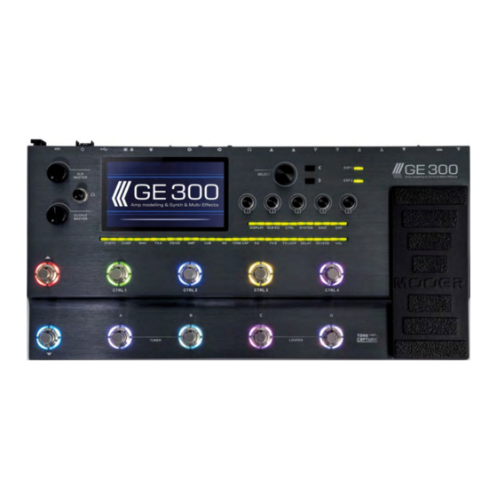 Mooer GE300 How To Use Manual