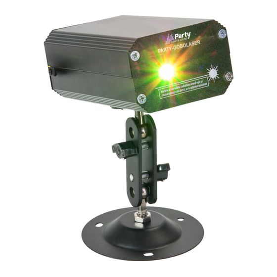 Party Light & Sound PARTY-GOBOLASER User Manual