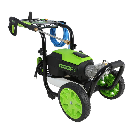 GreenWorks Pro GPW2700 Operator's Manual