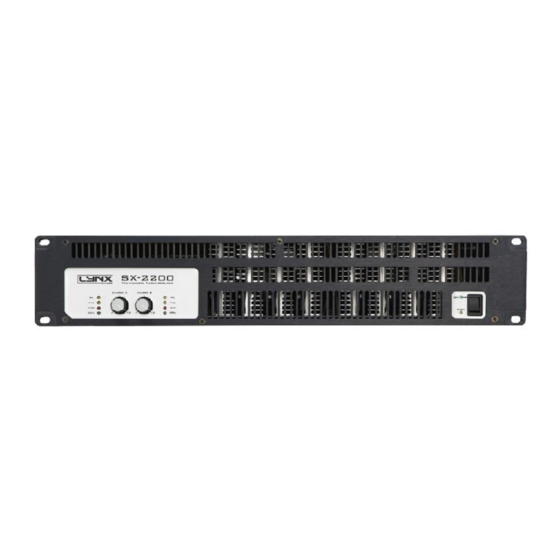 Lynx SX Series User Manual