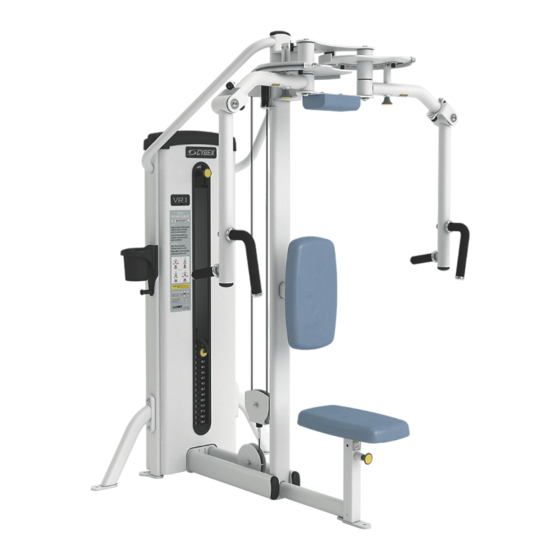 CYBEX VR1 Fly/Rear Delt Owner's Manual