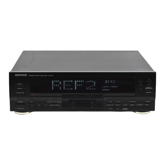 Kenwood GE-940 Service Manual