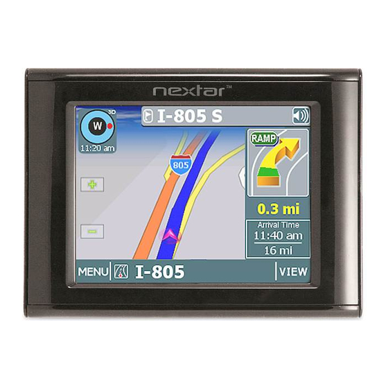 Nextar Automative navigation system Manuals