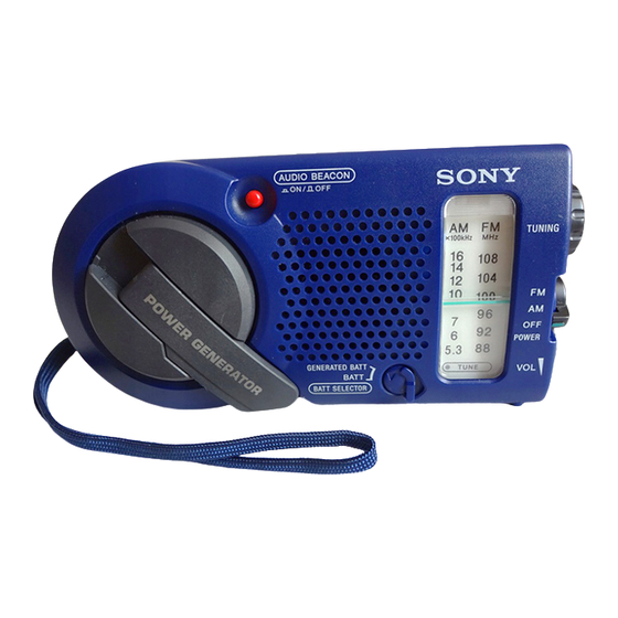 Radio réveil Sony ICF-C240L - tuner radio