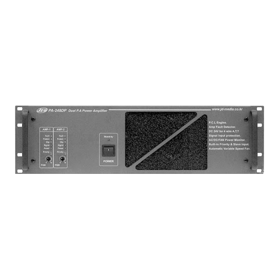 JDM PA-600 Operating Instructions Manual