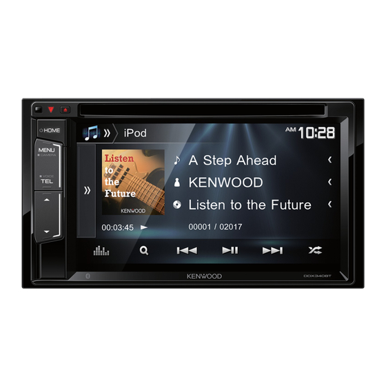 Kenwood DDX340BT Instruction Manual