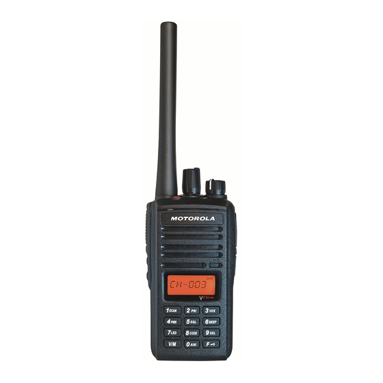 Motorola solutions Mag One VZ Series Manuals