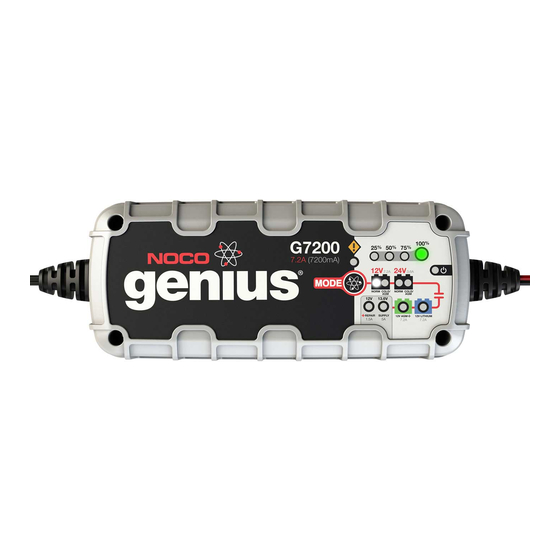 NOCO GENIUS G7200EU USER MANUAL & WARRANTY Pdf Download ManualsLib