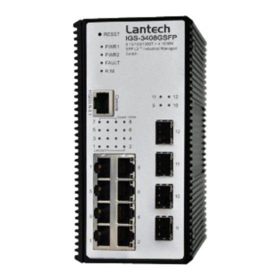 Lantech IGS-3408GSFP Manual