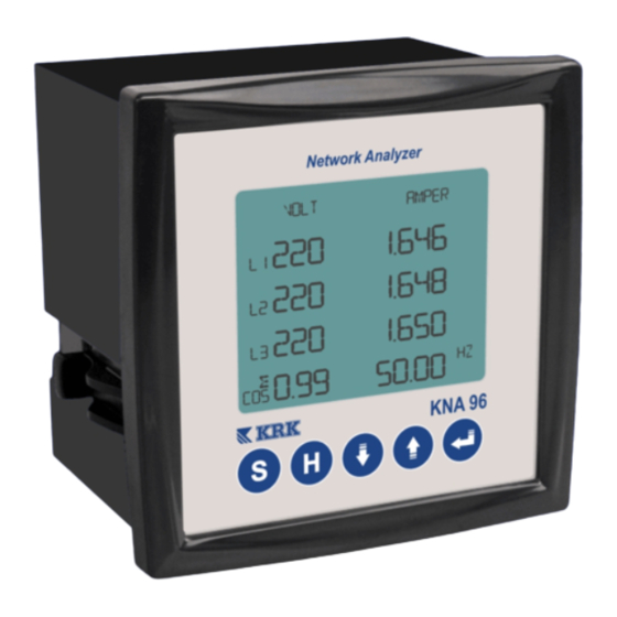KRK KNA NETWORK ANALYZER User Manual