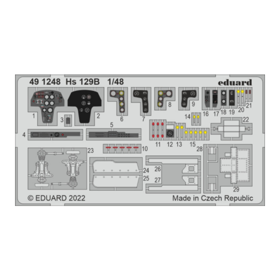 Eduard Hs-129 Quick Start Manual
