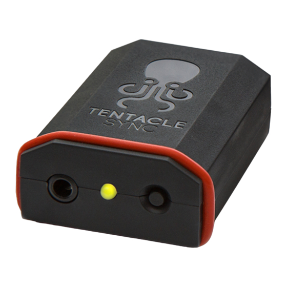User Manuals: Tentacle Sync V1.2 Timecode Equipment