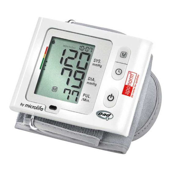 Microlife aponorm Mobil Slim Manual