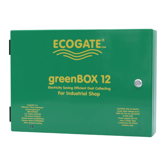 ecogate greenBOX 12 Startup Manual