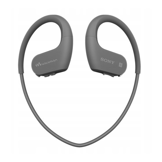 Sony NW-WS623 Instruction Manual
