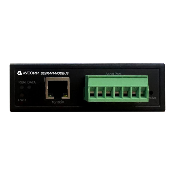 AVCOMM SEVR-M1-MODBUS Series User Manual