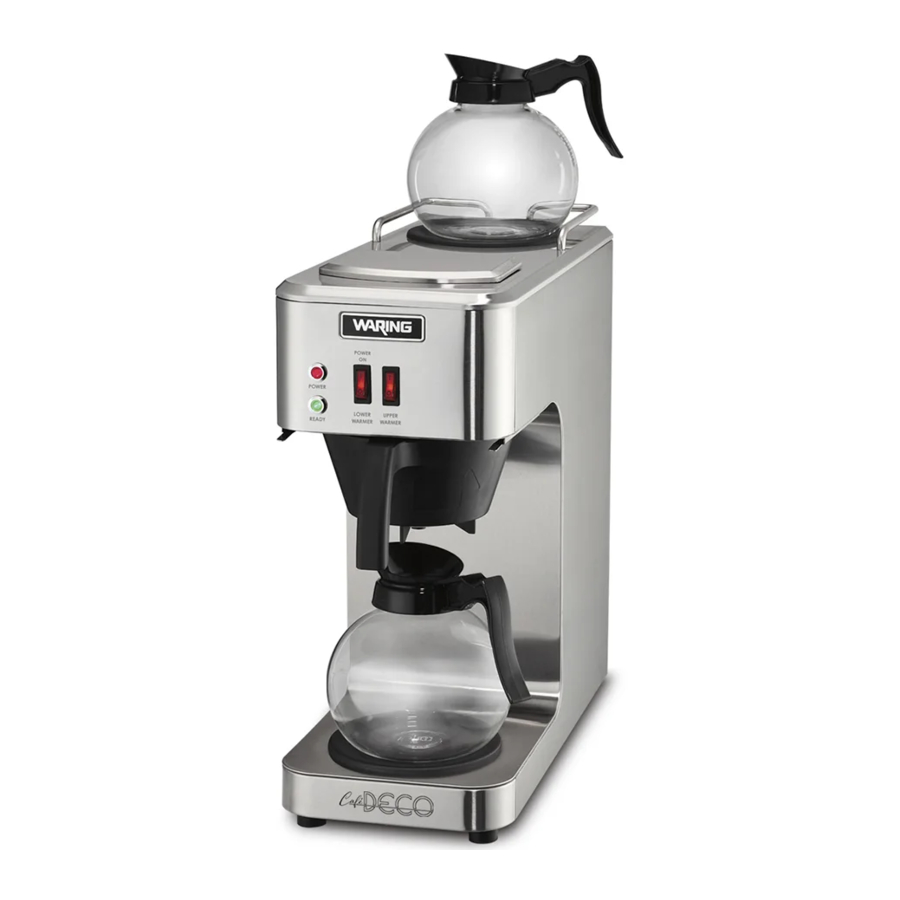 WARING COMMERRCIAL WCM50, WCM50C - Coffee Brewer Series Manual