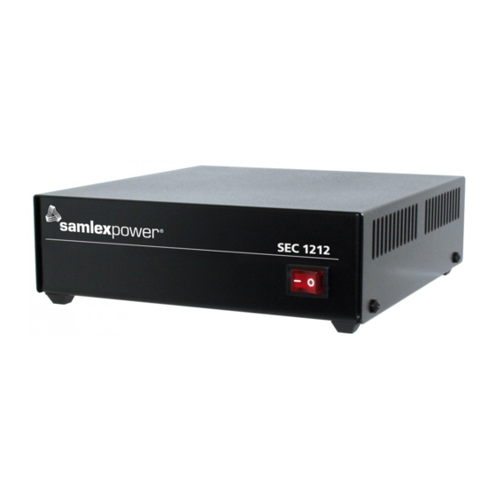 Samlexpower SEC-1212 Owner's Manual