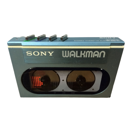 Sony WM-20 Manuals