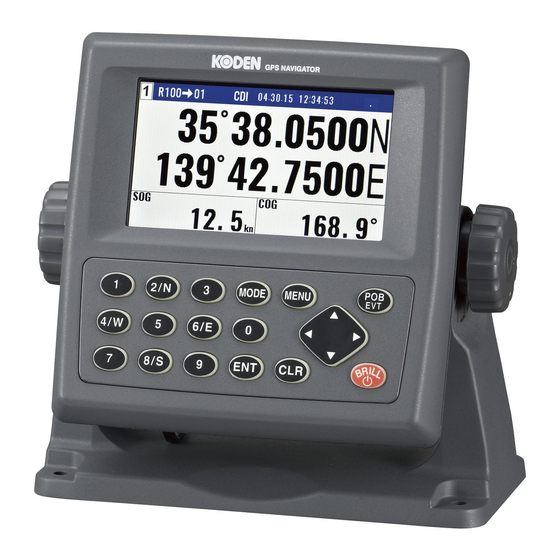 Koden KGP-915 Operation Manual